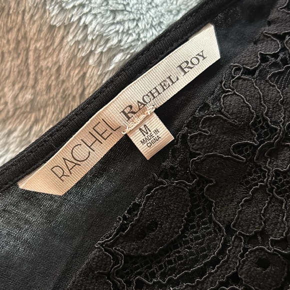 Black Lace Rachel Roy Sleeveless Top-M - Picture 3 of 12